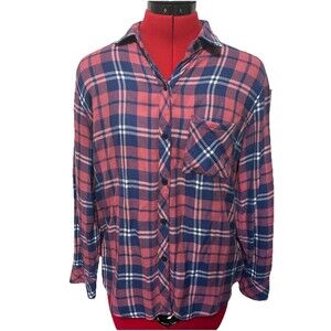 Rails Women’s Purple And Pink Long Sleeve Shirt Size Small
